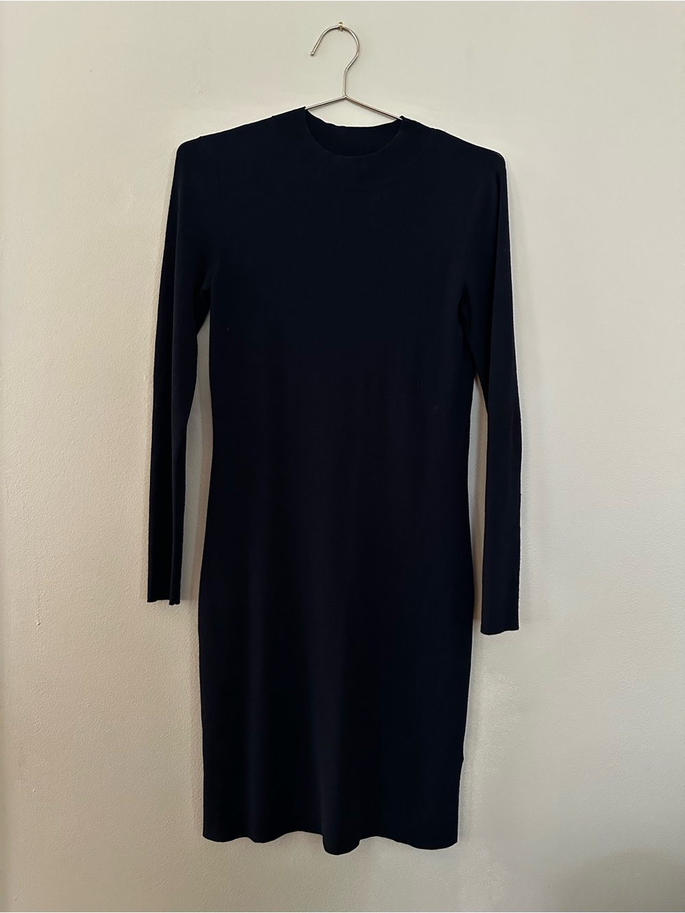 Banana Republic Navy Mock Neck Sweater Dress XS Holiday 2019